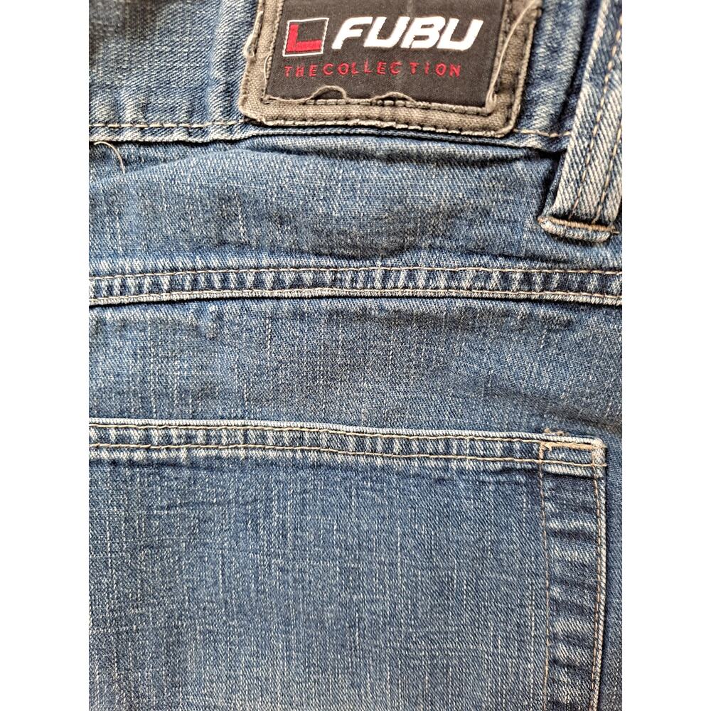 Fubu Denim Jeans Cargo Shorts Size 46 - Picture 2 of 6